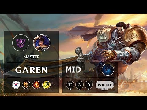 Garen Mid vs Nocturne - KR Master Patch 9.23