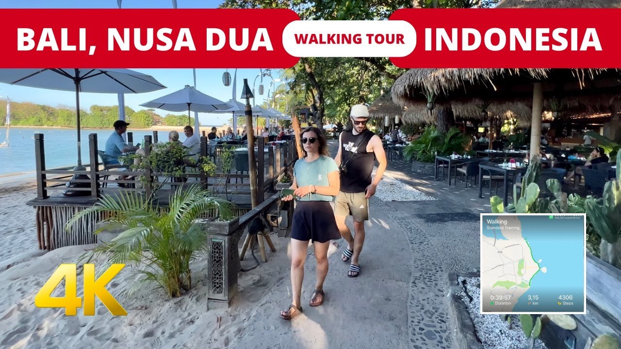 Embark on an immersive walking tour at Nusa Dua Beach.