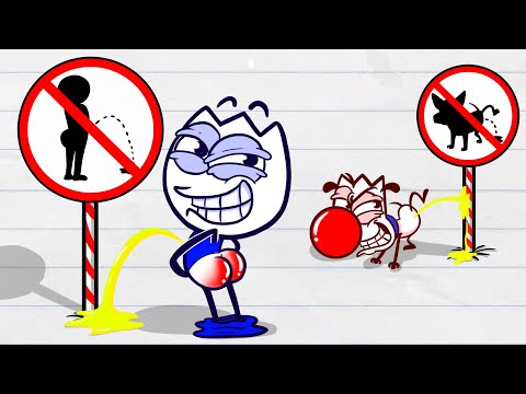 "Not Have A Pot To Piss In" | Max Really Needs A Bathroom | Max's Puppy Dog Cartoons