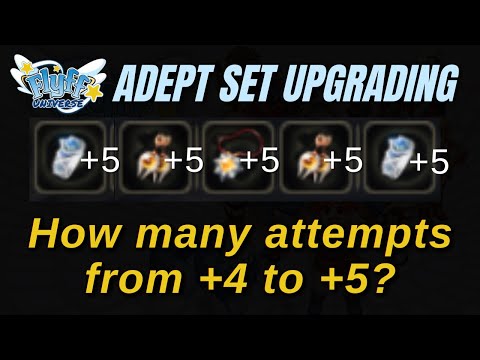 Flyff Universe Ultimate Accessories Upgrade from +4 to +5 How Many Attempts FWC 2025 V3 Adept Set +5