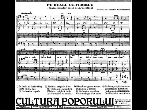 Sârbu și sârboaica - armonizat de Eusebie Mandicevschi - versurile culese Alexandru Voevidca -1907