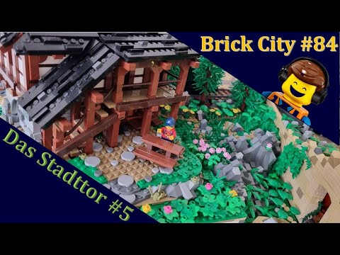 Brick City #84 - Die Stadtmauer #5 - Begrünung des neuen Moduls
