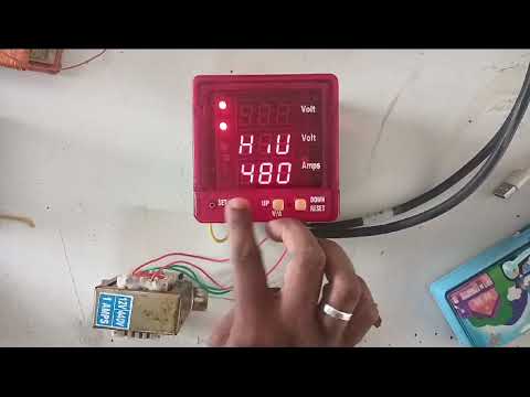 Digital Volt Amp Meter with cyclic timer