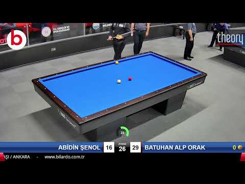 ABİDİN ŞENOL & BATUHAN ALP ORAK Bilardo Maçı - 2022 ERKEKLER 1.ETAP-8.TUR