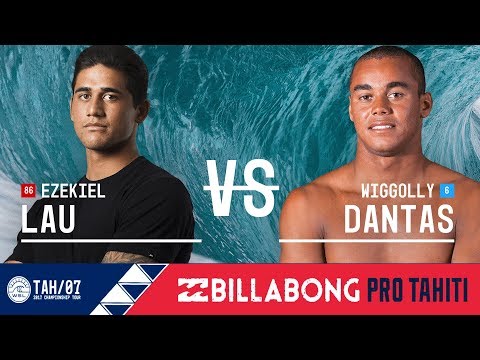 Ezekiel Lau vs. Wiggolly Dantas - Round Two, Heat 12 - Billabong Pro Tahiti 2017