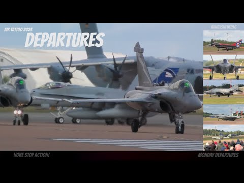 NONE STOP AVIATION ACTION - AIR TATTOO 2023 MONDAY DEPARTURES