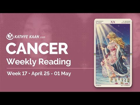 CANCER  weekly reading April 25 to May 1 | Tarot Psychic Horoscope Forecast | Week 17