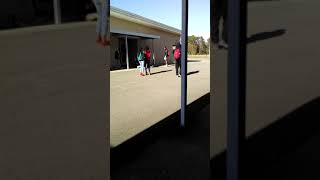 Two girls fight over money.