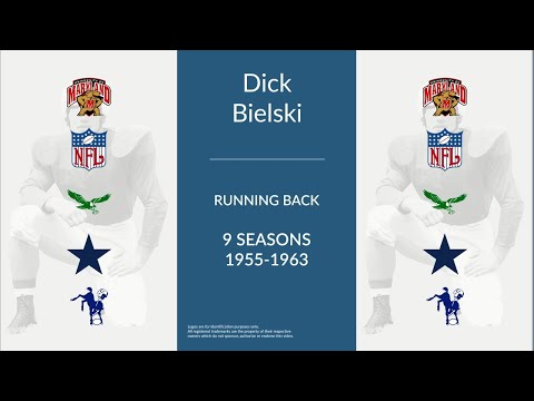 Dick Bielski: Football Running Back,  Tight End, and Kicker