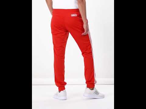 adidas Originals adicolor Three Stripe Track Pants In Red  Red pants  outfit Red adidas pants Red adidas