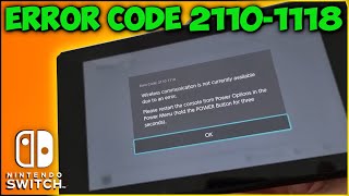 Error Code 2110-1118 on a Nintendo Switch | WiFi issue!