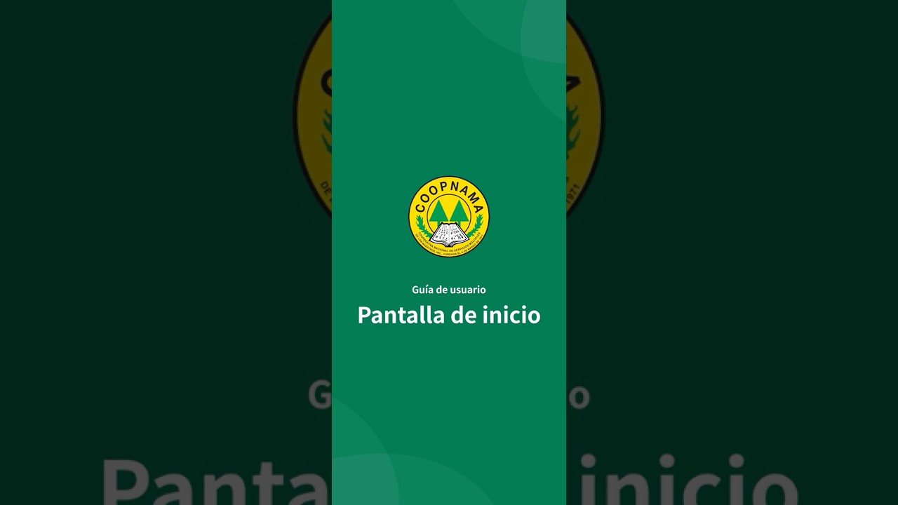 Pantalla de inicio