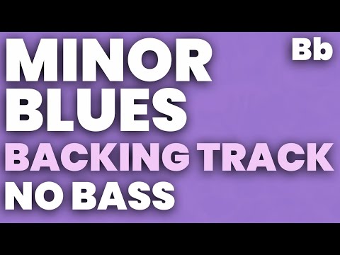 Minor Blues in Bb Backing Track Swing 120 bpm Brushes - NO BASS