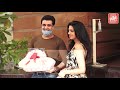 Super Hit Wed Series Aashram Star Cast Parinita Seth & Sachin Shroff Spotted At Andheri