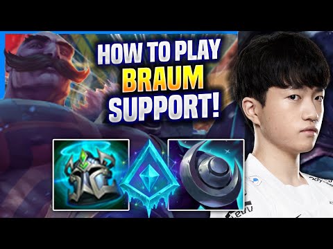 LEARN HOW TO PLAY BRAUM SUPPORT LIKE A PRO! - T1 Keria Plays Braum Support vs Nautilus!