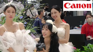 Canon Model From Left ?Soi(소이), ?JEONG Ara(정아라), ?SHIN Hae-ri(신해리)　?「PHOTO & IMAGING  (서울국제사진영상전)」