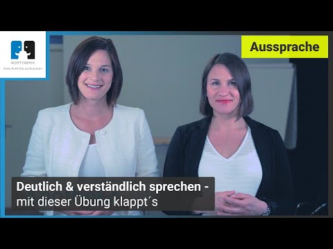 Deutlich & verständlich sprechen - mit dieser Übung klappt´s