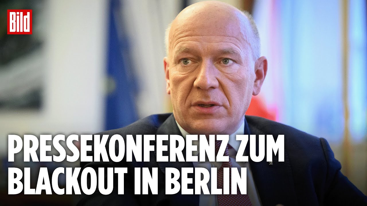 LIVE: Das sagt Berlins Bürgermeister Kai Wegner zum Anschlag – 45.000 Haushalte ohne Strom