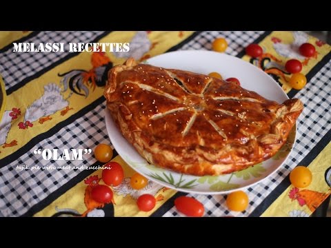 "Olam" – tajik pie with meat and zucchini // Melassi Recettes
