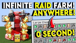 BEST 1.21 INFINITE RAID FARM! Minecraft Tutorial - 0S ANYWHERE!