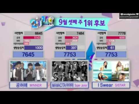 141019 SUPER JUNIOR - No.1 @ Inkigayo + Encore Stage #Mamacita