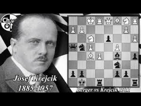 Jakże trudno dziś o tak piękne partie... Berger vs. Krejcik, 1911