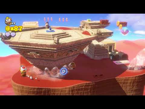 Captain Toad Treasure Tracker - Secret of the Inverted Pyramid - All three gems - Golden Mushroom