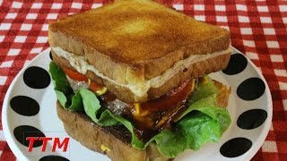 How to make a Grilled Cheese Sandwiches Burger in the Toaster Oven