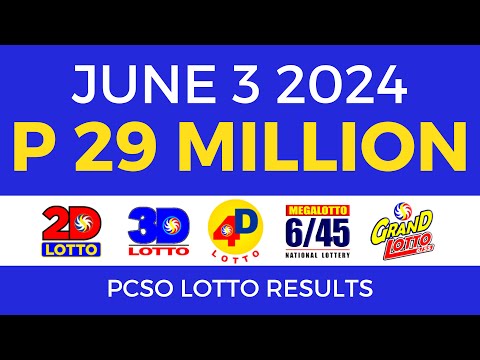 Lotto Result Today 9pm June 3 2024 PCSO Complete