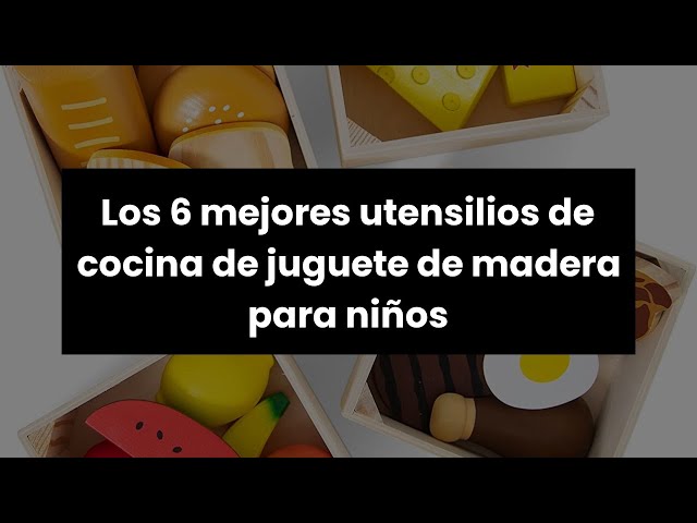 Vídeo relacionado con Buyger Utensilios de Cocina de Madera para Niños, Cafetera Juguetes de Madera Infantil, Juego de rol Comida Juguete, Regalos Educativos para Niños Niñas 3 4 5 Años
