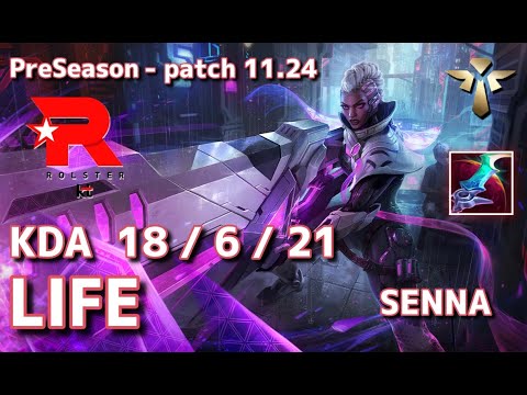 【KRサーバー/C1】KT Life セナ(Senna) VS DRX.C Becca スレッシュ(Thresh) SUP - Patch11.24 KR Ranked【LoL】