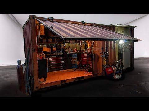 Converting a Shipping Container into an Off-Grid Shop!