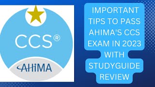 IMPORTANT TIPS TO PASS AHIMA