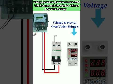 Voltage protector for home Latest 2024 Model Automatic Over/Under Voltage Adjustable Setting.⚡