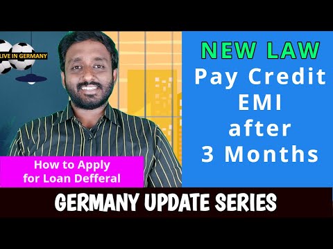 Suspending Credit EMI because of Crisis #LiveinGermany #Kreditaussetzen #Artikel240§1