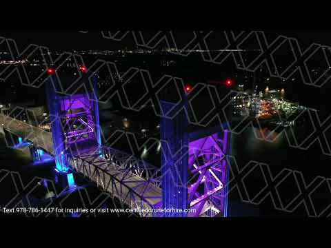 Fore River Bridge Quincy Massachusetts Drone Video Mavic 2 Pro video