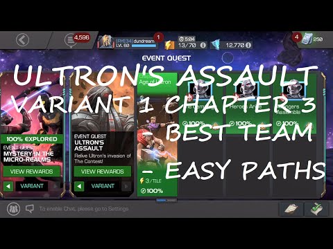 Ultrons Assault Variant 1 Chapter 3 Completion Guide | MARVEL CONTEST OF CHAMPIONS | MCOC | VARIANT1