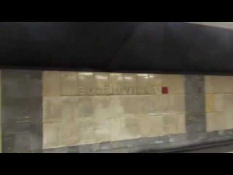 Budějovická station - Ride in Prague Metro (Pražské metro) (line C)  - 16.07.2018
