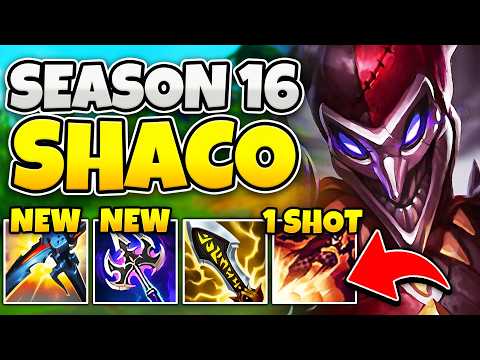 SEASON 16 IS HERE AND SHACO HAS SOME NEW TOYS! (AD SHACO IS BROKEN NOW)