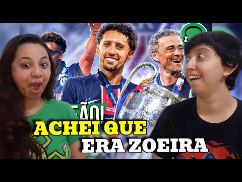 5x0 - PSG É CAMPEÃO DA CHAMPIONS LEAGUE! | FUTPARÓDIAS REACT