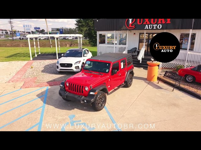 2021 JEEP WRANGLER UNLIMITED SUV V6, VVT, ETORQUE, 3.6 LITER SPORT SUV 4D - Luxury Auto in Baton Rouge, LA