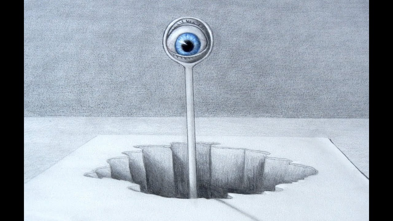 How to Draw a 3D Optical Illusion with Pencil