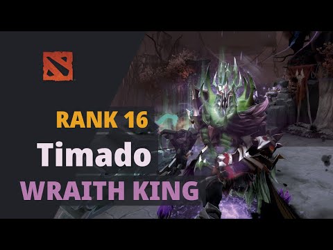 Timado (Rank 16) plays Wraith King Dota 2 Full Game