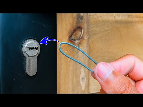 Part of a video titled Once You Know This Method, Opening a Lock Without a Key Is ...