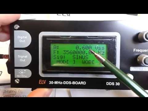 ELV 30MHz DDS-Board: Erste Eindrücke.