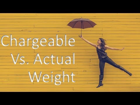 Chargeable vs Actual Shipping Weight