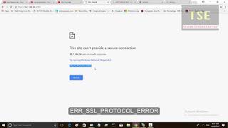 How to fix This site can't provide a secure connection ERR_SSL_PROTOCOL_ERROR
