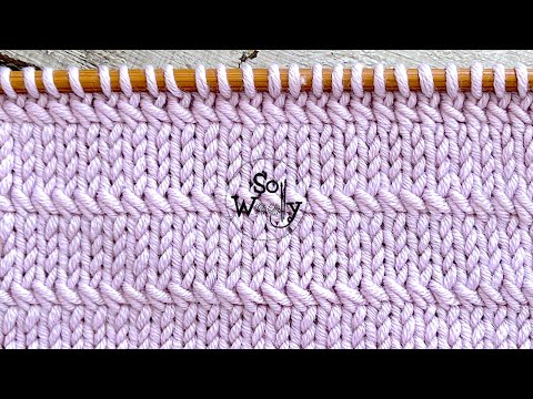 How to knit the Stockinette stitch with a cross seam effect (pretty and easy-peasy!) - So Woolly