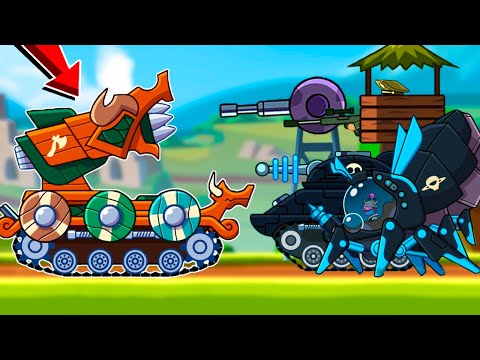 TANK BARRACUDA VS ALL BOSSES in EPIC JOURNEY - Hills of Steel. Games Tanks