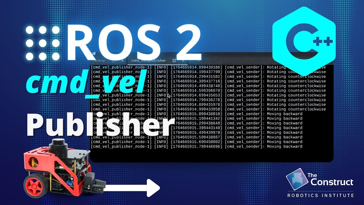 For robotics teachers: How to Build a ROS 2 Velocity Command Publisher(C++) | Open Class #2